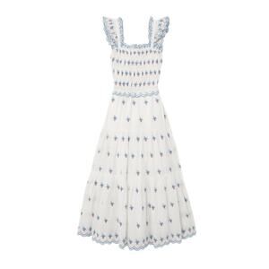Sea New York Renee Strawberry Dress - XS - Cream